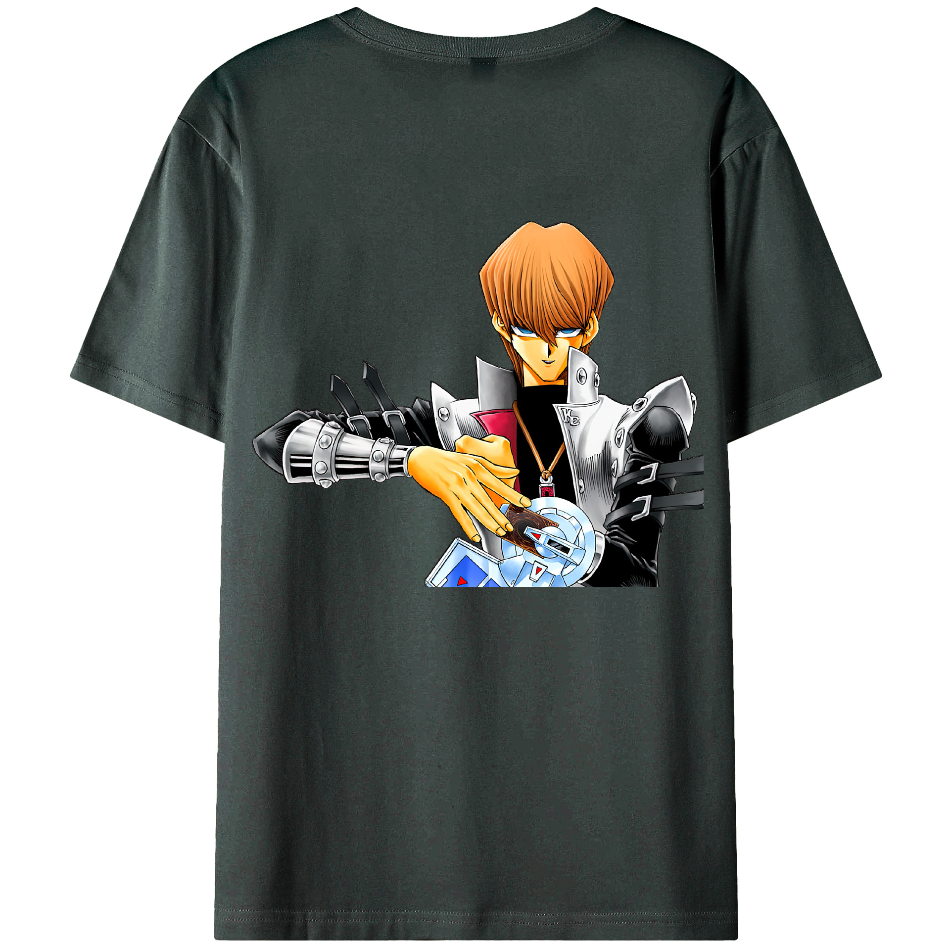 （画像用） 遊☆戯☆王 Yu-Gi-Oh! 綿100％ メンズ半袖Tシャツ（バックプリント） 通気性